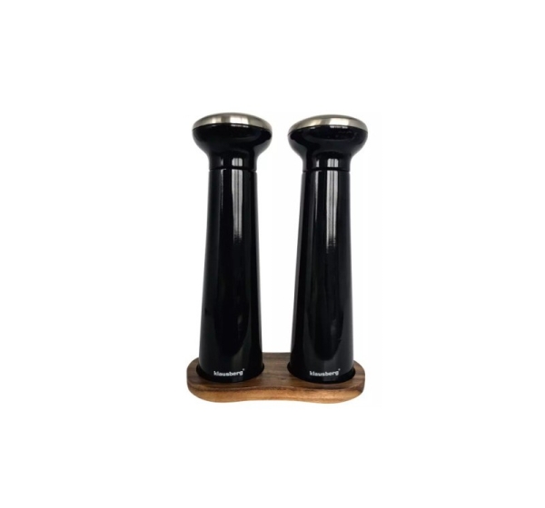 Мельницы для соли и перца с подставкой из акации, 15,8 x 7,5 x 23,8 см, Klausberg, KB 7705