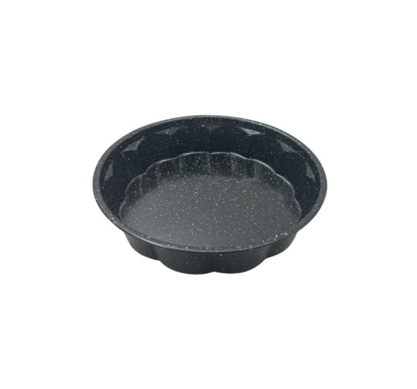 Form, round, metal, with non-stick coating, black, diameter 27.5 cm, Klausberg, KB 7838