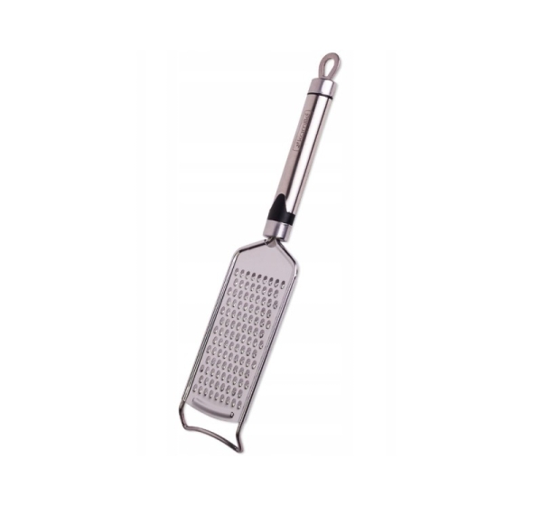 Stainless steel grater (fine holes), 16.5×5.5 cm, 5059, KAMILLE