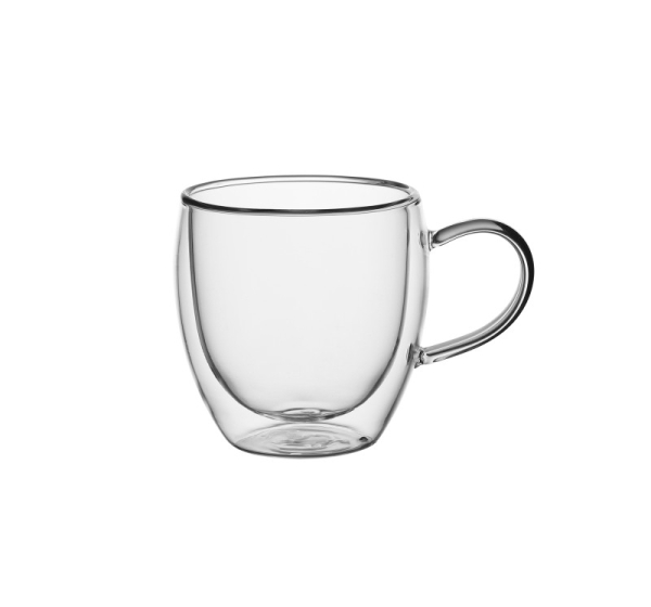 2 dubultsienu stikla krūžu komplekts 250 ml, 9010, Kamille