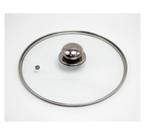 Glass lid with stainless steel knob, 24 cm, 3025, Michelino