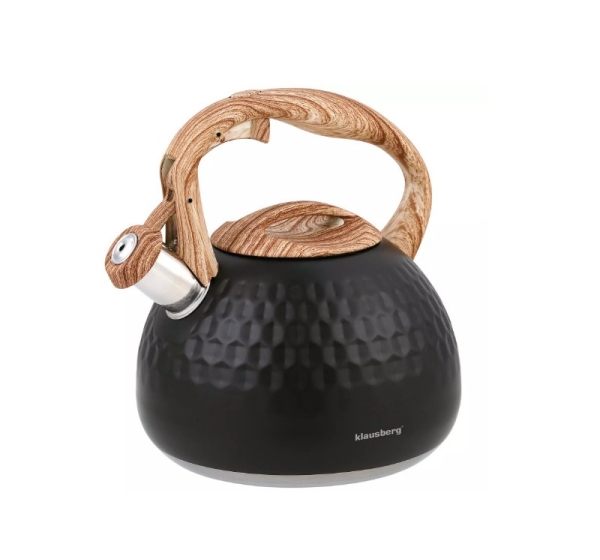 Traditional kettle 2.8 l, black, Klausberg, KB 7562