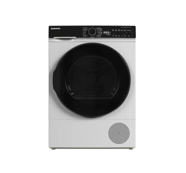 Dryer, 9 kg, A+++, Daewoo DDR XV9A/C. Condenser type with heat pump. Maximum load 9 kg. Display
