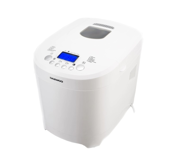 Maizes krāsns Daewoo DBM 600W, 600W, 900 g, 2 apbrūnināšanas līmeņi, 12 programmas, taimeris, balta*