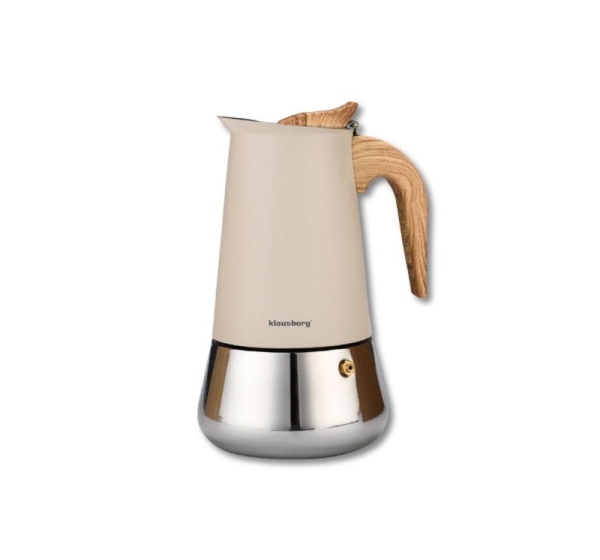 Espresso Coffee Maker, Stainless Steel, for 9 Cups, Black/Silver, Klausberg, KB 7996