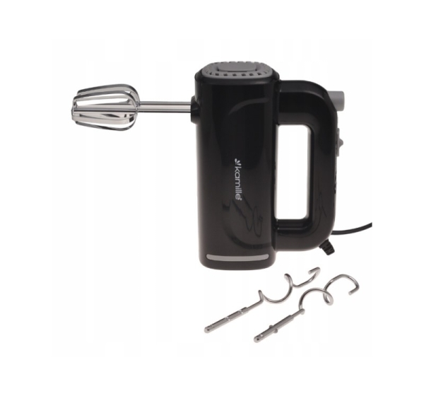 Hand mixer, 150W (5 speeds), black, 6757, KAMILLE