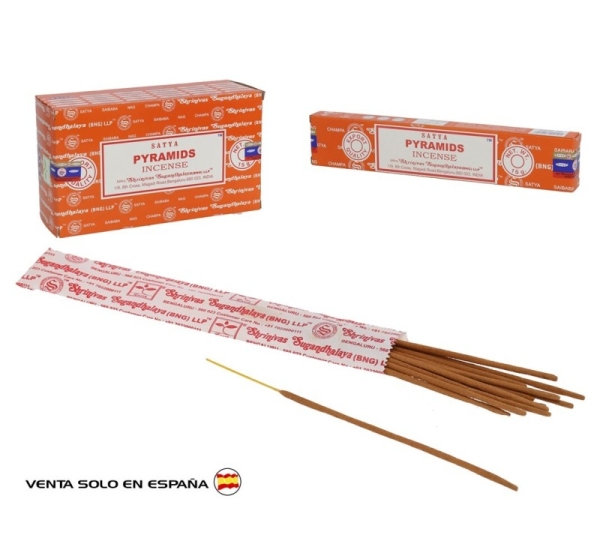 Incense 15G 12 Sticks Pyramids, 20 X 1 X 1 Cm, SATYA