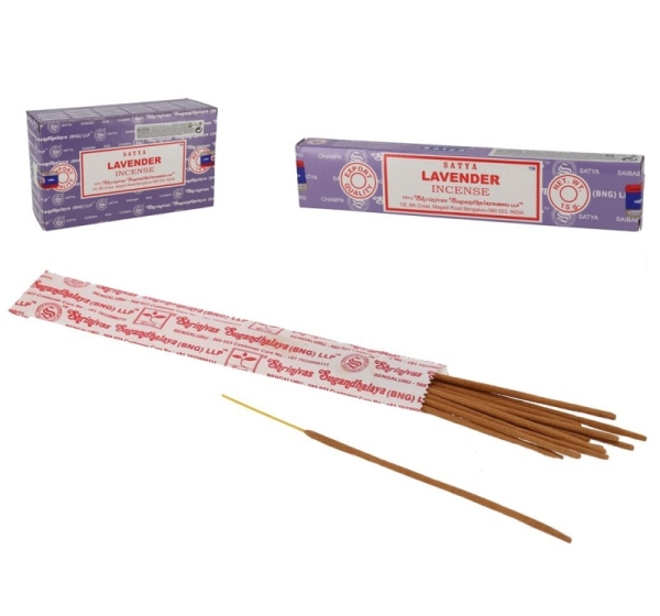 Incense 15G 12 Sticks Lavender, 20 X 1 X 1 Cm, SATYA