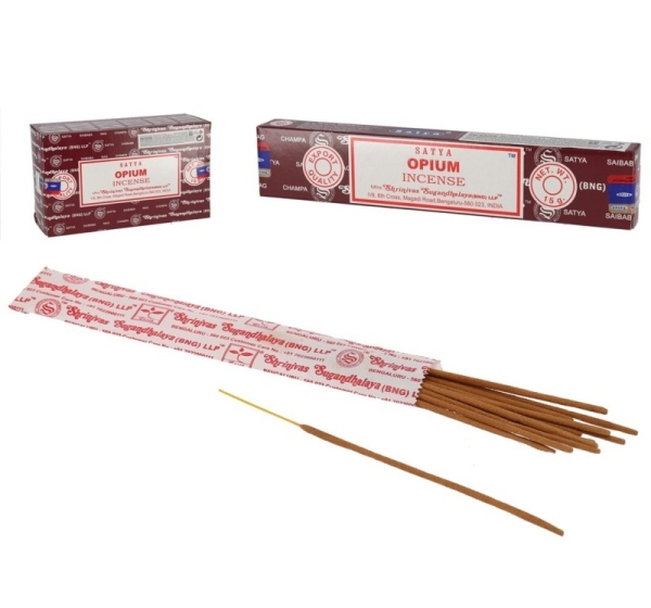 Incense 15G 12 Sticks Opium, 20 X 1 X 1 Cm, SATYA