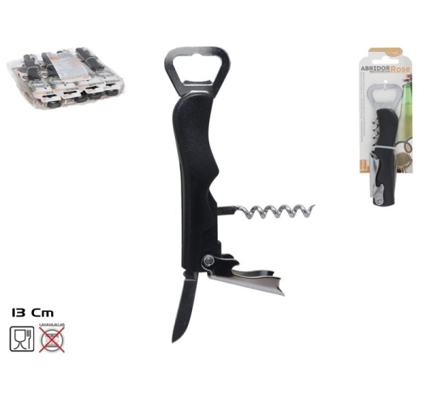 Multifunction Opener Rose 13,5 Cm, 13,5 X 4 X 1,5 Cm, KITCHEN&GO