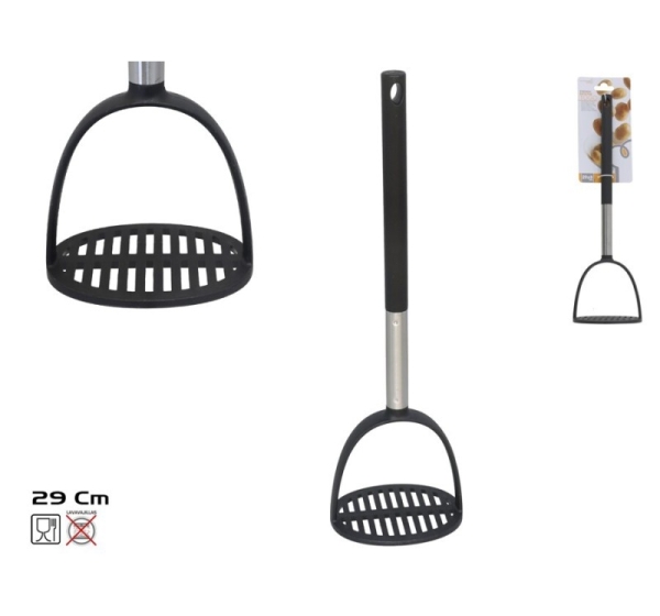 Картофелемялка чёрная сталь Togo, 33 x 10 x 8,5 см, KITCHEN&GO