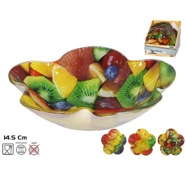 Glass Bowl 3 Assortment, 4 X 15 X 15 Cm, KITCHEN&GO