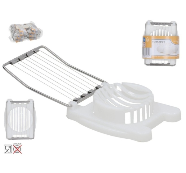 Egg Cutter, White, 3 X 10,3 X 8,2 Cm, KITCHEN&GO