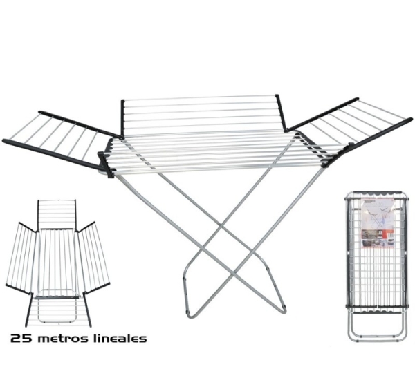 Сушилка для белья алюминиевая 25 м, 175 x 55 x 110 см