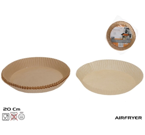 Cepampapīrs x 50 gab. gaisa fritierim, 4,5 x 20 x 20 cm, KITCHEN&GO
