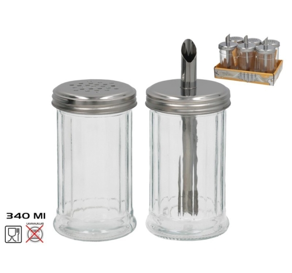 Sugar Bowl 340 ml, 2 assorted, 8,5 x 7,5 x 7,5 cm, KITCHEN&GO