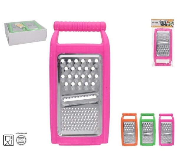 Kitchen Grater with Handle, 3 Assorted, 27 x 13 x 3 cm, KITCHEN&GO