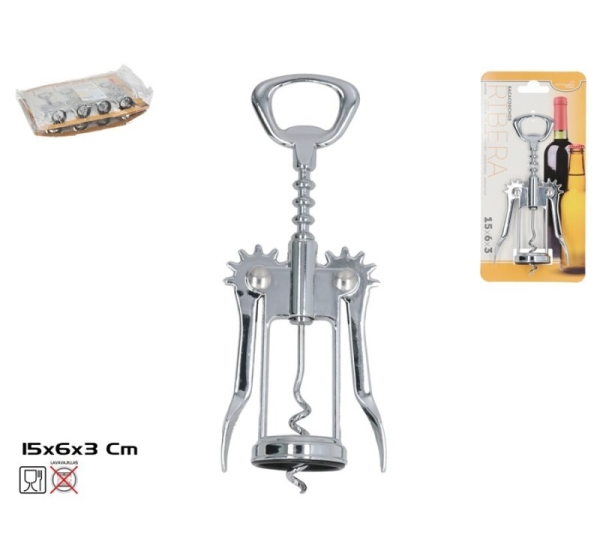 Металлический штопор 15 x 5,5 x 3,5 см, KITCHEN&GO