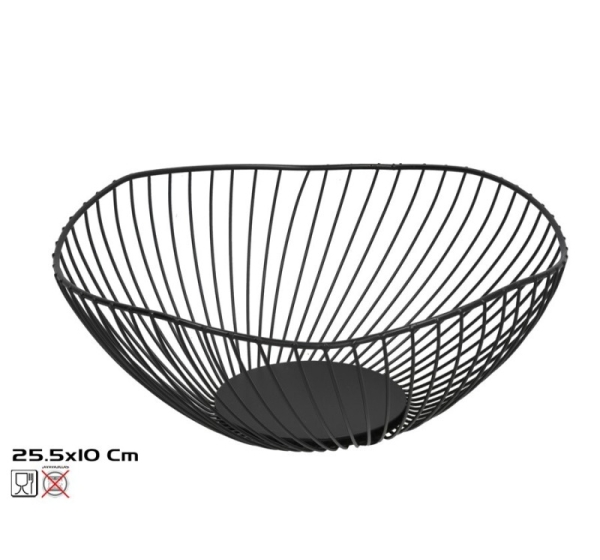 Металлическая фруктовница 25,5 x 10 см, KITCHEN&GO