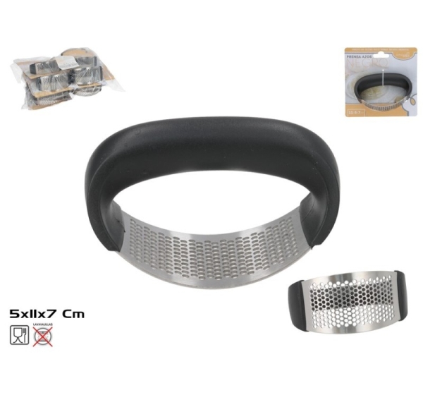 Чеснокодавилка 11 x 5 x 7 см, черная, KITCHEN&GO