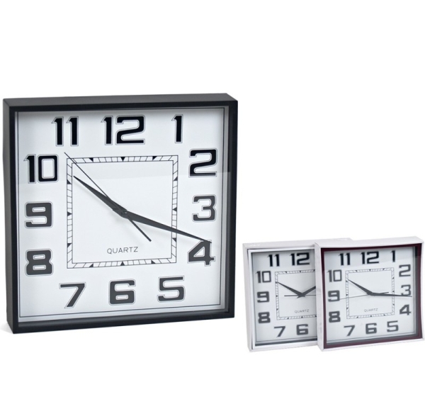Wall Clock, Assorted, 28 x 28 x 4 cm, DECORLIFE