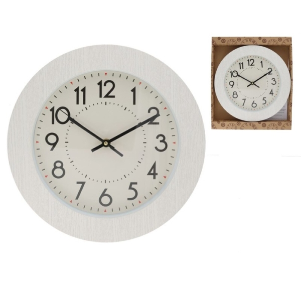 Wall Clock 30 cm, 30 x 30 x 4 cm, DECORLIFE