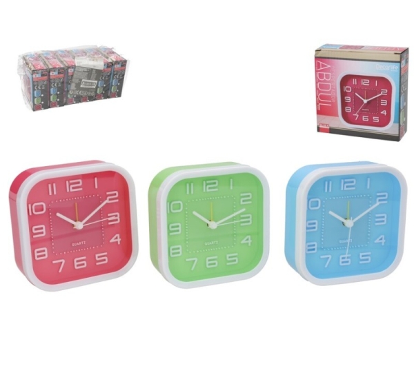 Alarm Clock, 11 x 11 x 3,5 cm, DECORLIFE