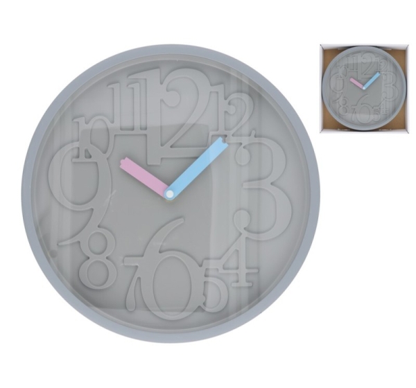 Wall Clock, 30 x 30 x 4,5 cm, DECORLIFE