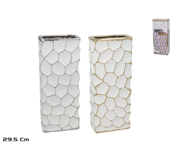 Keramikas vāze 12 x 7,5 x 29,5 cm, 2 veidi, DECORLIFE