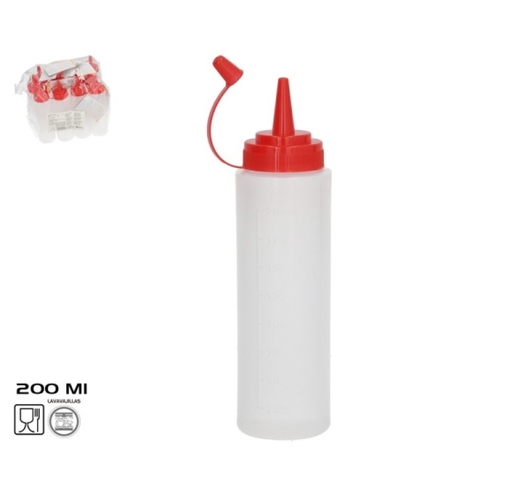 Бутылка для соуса Mike 200 мл, 5,5x4,9x18,5 см, KITCHEN&GO