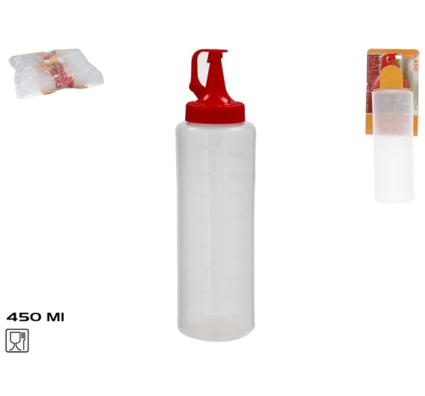Sauce Bottle 450 ml, 6.5x6.5x23 cm, KITCHEN&GO