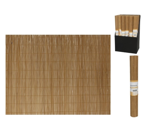 Brown Bamboo Place Mat 30x40 cm, KITCHEN&GO