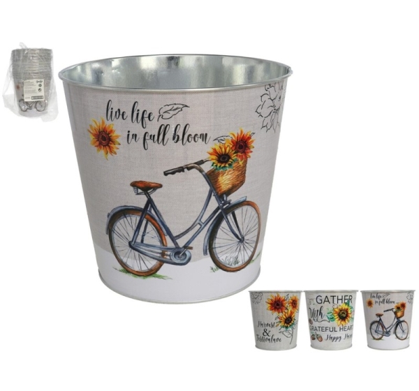 Flowerpot 16x17.5 cm, 3 Assortment, GARDEN ENJOY