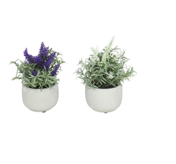 Mākslīgie ziedi lavanda,podiņā 15x15x17 cm, LITO