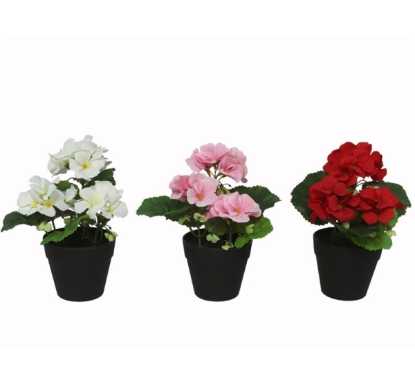 Artificial Geranium, 14x15x21 cm, LITO