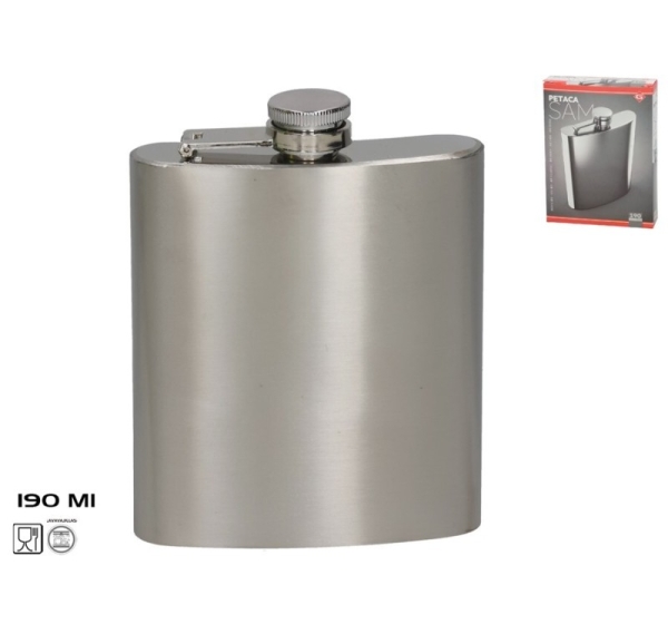 Flask 190 ml, 2.5x9.3x12.2 cm