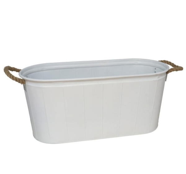 Oval Planter With Handles Sena 57x24.5x25.5 cm, GARDEN ENJOY