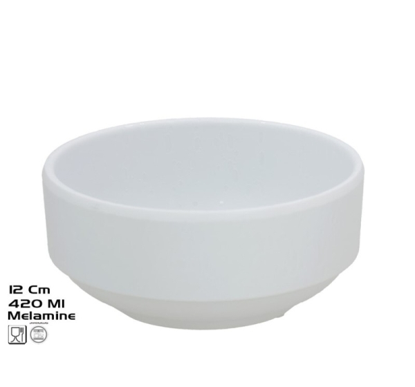 Bowl 12 cm 420 ml, 12x12x5.5 cm, KITCHEN&GO