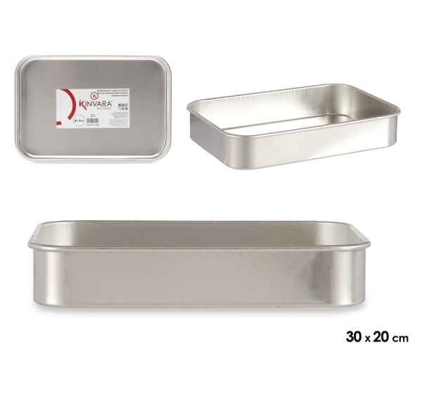 Aluminium baking dish, 5.5×31×21.5 cm, 87584, Kinvara