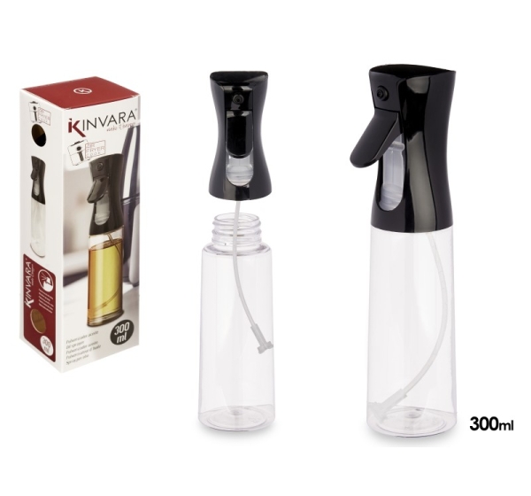 300 ml black oil sprayer bottle, 24×8×6 cm, 64761, Kinvara