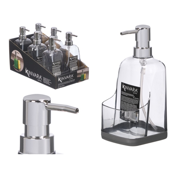 Kitchen dispenser, black grey, 20×10.5×9 cm, 12522, Kinvara