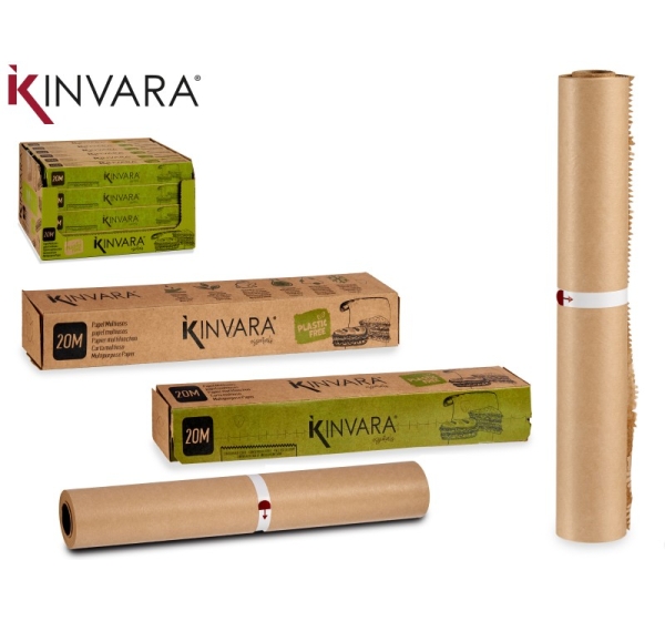 Daudzfunkcionāls cepamais papīrs rullī, 20 m, 4.2×30.5×4.2 cm, 87076, Kinvara