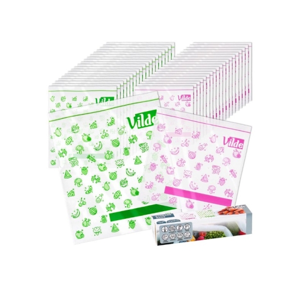 Набор пакетов с застёжкой ziplock (40 шт.), 229163, VILDE