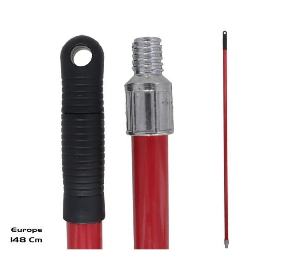 Mop Stick, Red, 2.50 x 2.50 x 148.00