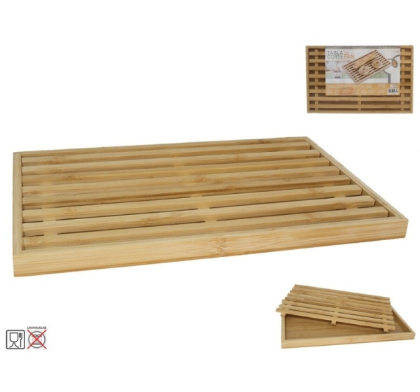 Cutting Board, Bamboo, 25.00 x 40.00 x 2.30, KITCHEN&GO