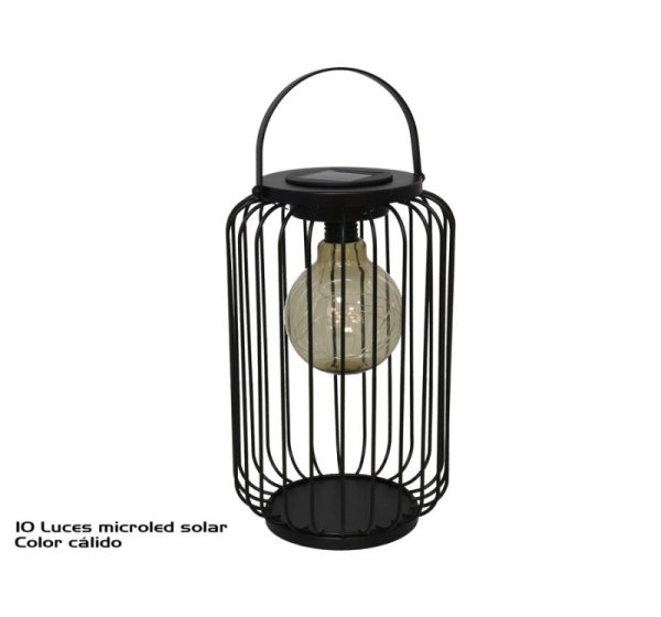 Солнечный фонарь, 10 LED, 17.40 x 17.40 x 28.00, GARDEN ENJOY