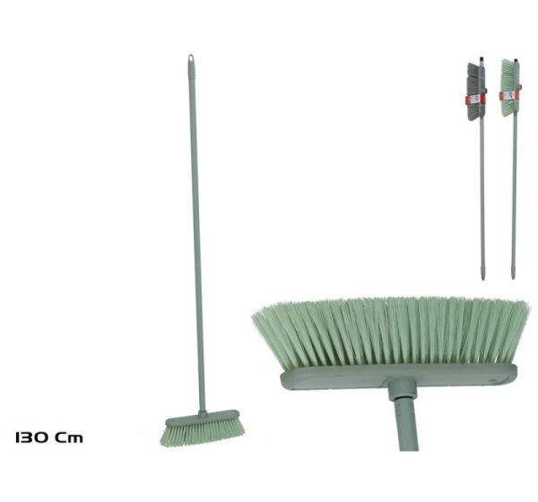 Broom Brush With Handle, 140 cm, 2 designs, 6.50 x 33.00 x 140.00