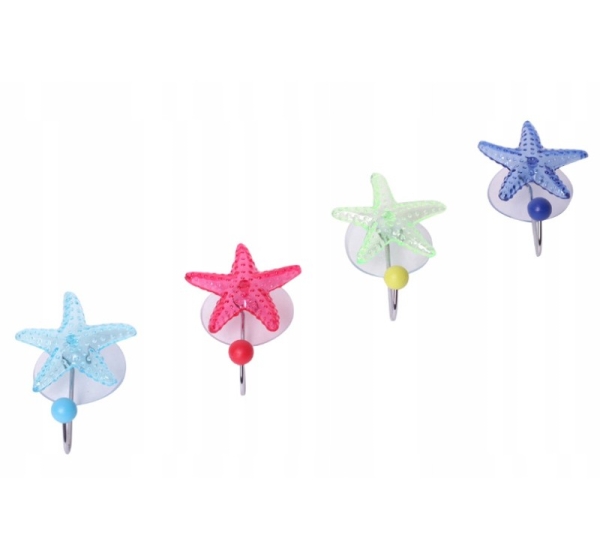 Dvieļu pakaramais "Starfish" ar piesūcekni, 0133A, Besser