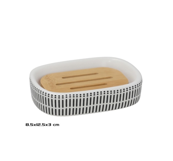 Soap dish, 12.3 x 8.3 x 2.7 cm, BATH&GO.