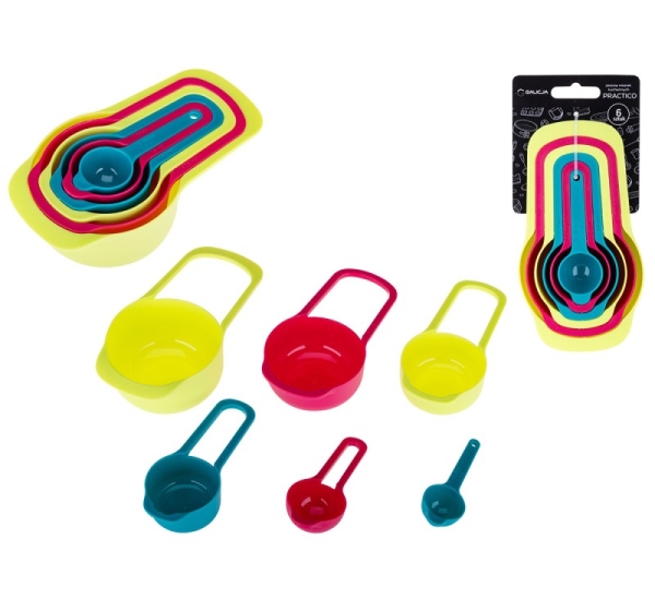 Measuring Cup Set, 6 pcs, 19662, 9.2 x 5.5 x 20, GALICJA